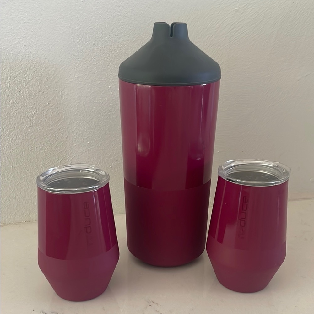 Reduce Red Insulated Drinkware Set